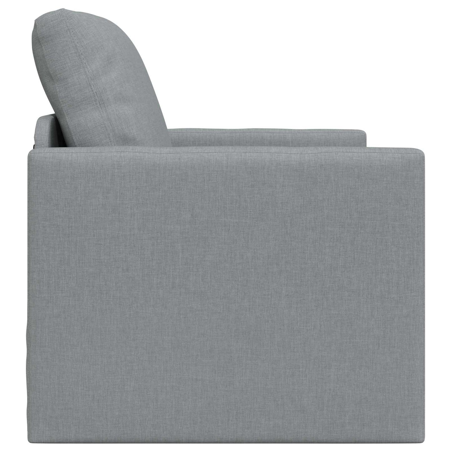 Folding Sofa Bed Light Grey 74 x 77 x 81 cm Fabric