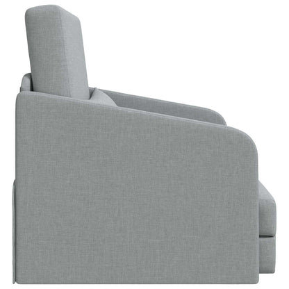 Folding Sofa Bed Light Grey 65 x 80 x 83 cm Fabric