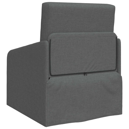 Folding Sofa Bed Dark Grey 65 x 80 x 83 cm Fabric