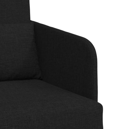 Folding Sofa Bed Black 65 x 80 x 83 cm Fabric