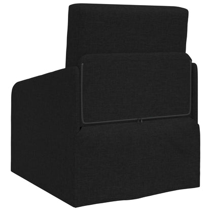 Folding Sofa Bed Black 65 x 80 x 83 cm Fabric