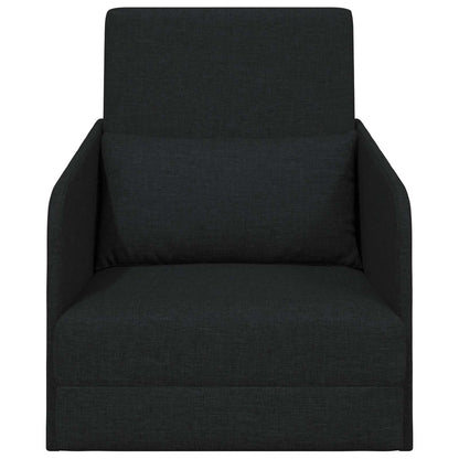 Folding Sofa Bed Black 65 x 80 x 83 cm Fabric