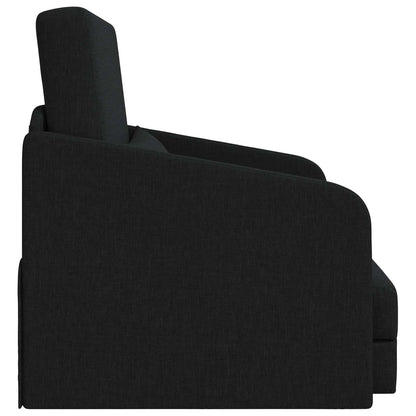 Folding Sofa Bed Black 65 x 80 x 83 cm Fabric