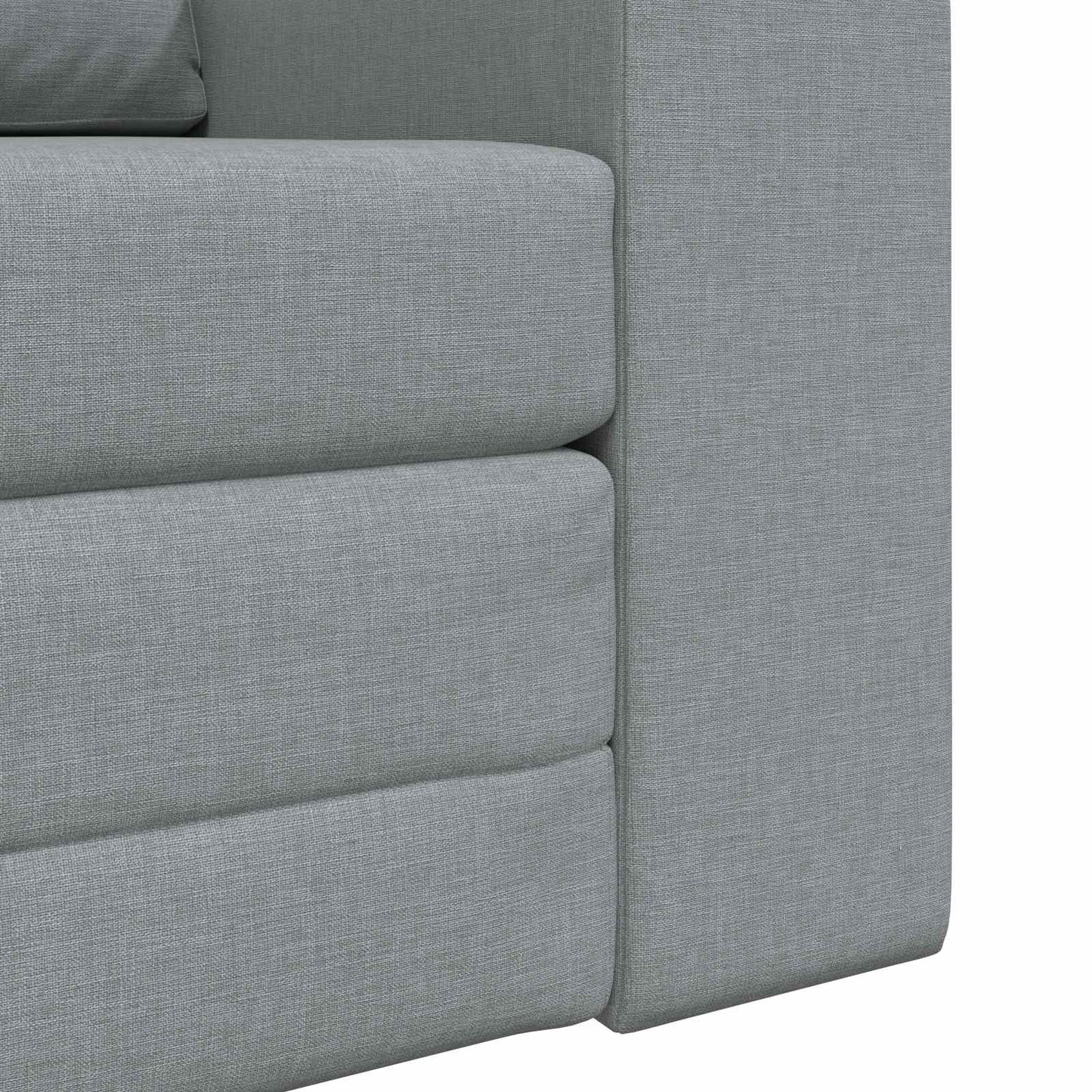 Folding Sofa Bed Light Grey 98 x 71 x 83 cm Fabric