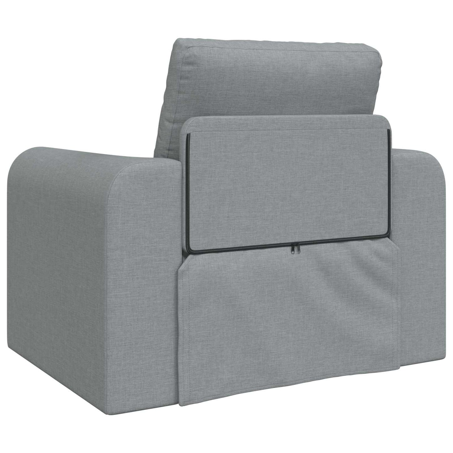 Folding Sofa Bed Light Grey 98 x 71 x 83 cm Fabric
