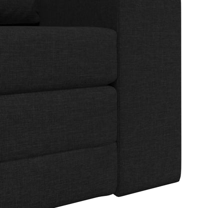 Folding Sofa Bed Black 98 x 71 x 83 cm Fabric