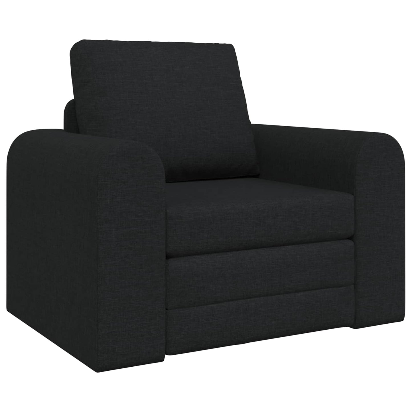 Folding Sofa Bed Black 98 x 71 x 83 cm Fabric