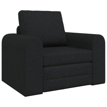 Folding Sofa Bed Black 98 x 71 x 83 cm Fabric