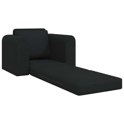 Folding Sofa Bed Black 98 x 71 x 83 cm Fabric