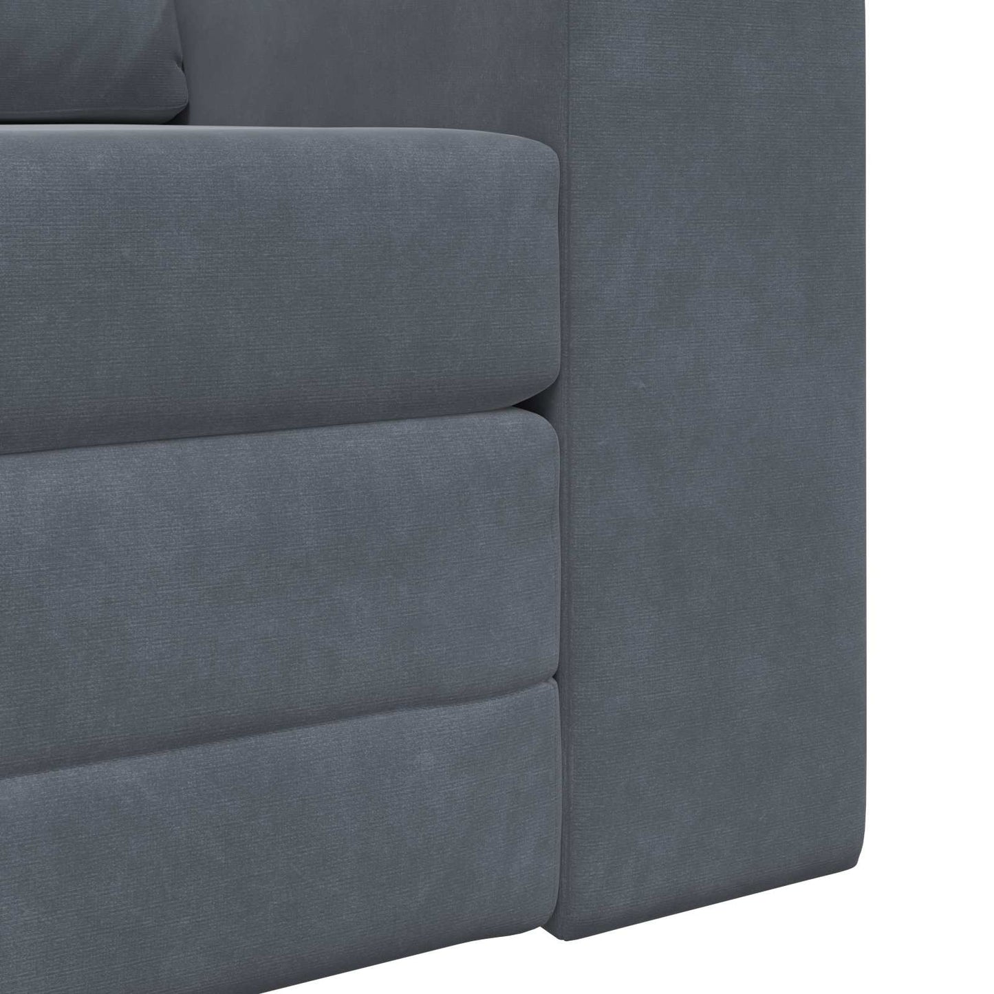 Folding Sofa Bed Dark Grey 98 x 71 x 83 cm Velvet