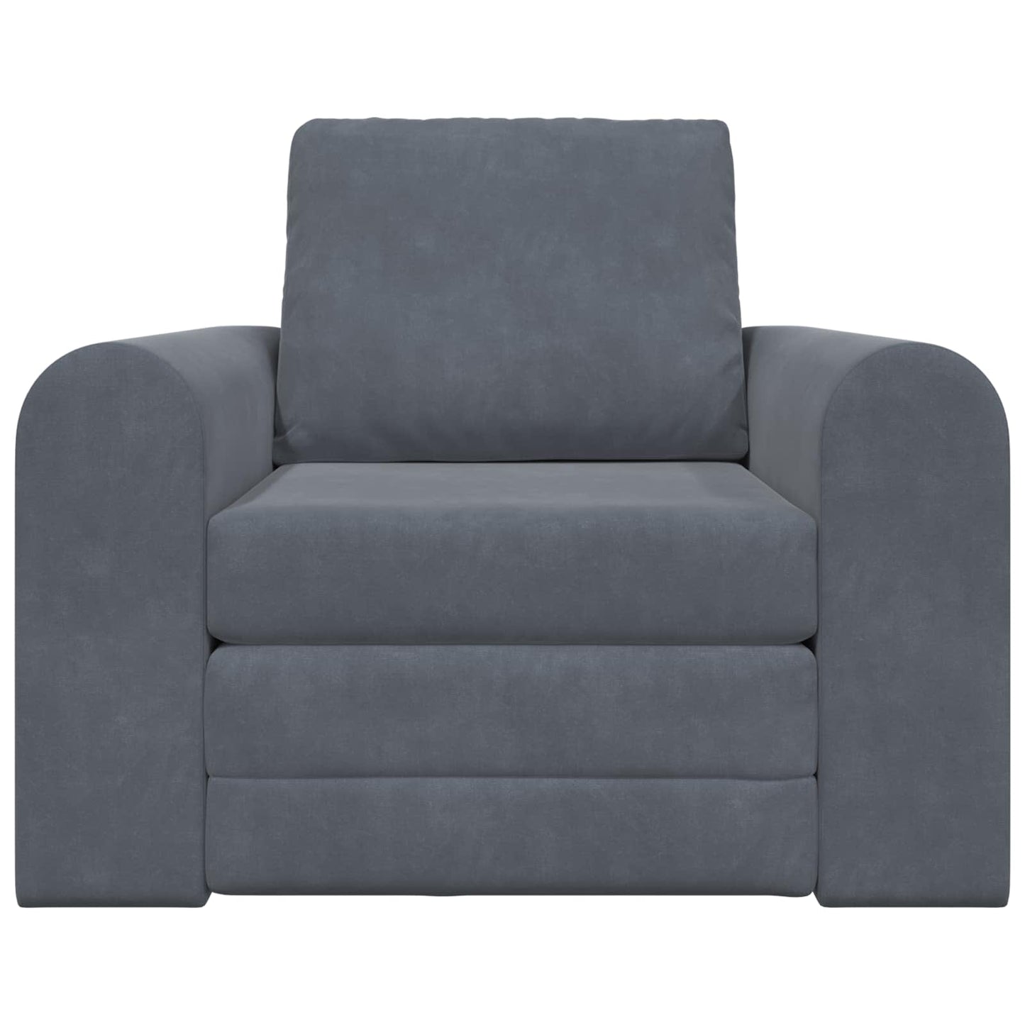 Folding Sofa Bed Dark Grey 98 x 71 x 83 cm Velvet