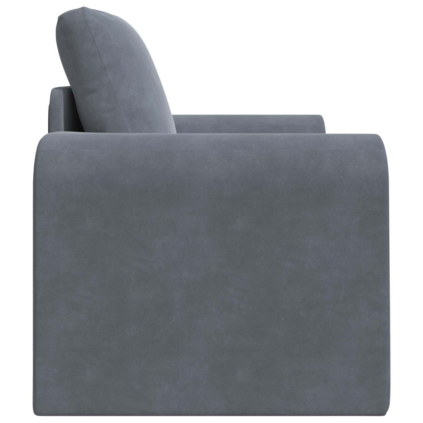 Folding Sofa Bed Dark Grey 98 x 71 x 83 cm Velvet