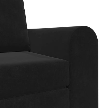 Folding Sofa Bed Black 98 x 71 x 83 cm Velvet