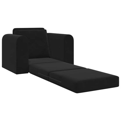Folding Sofa Bed Black 98 x 71 x 83 cm Velvet
