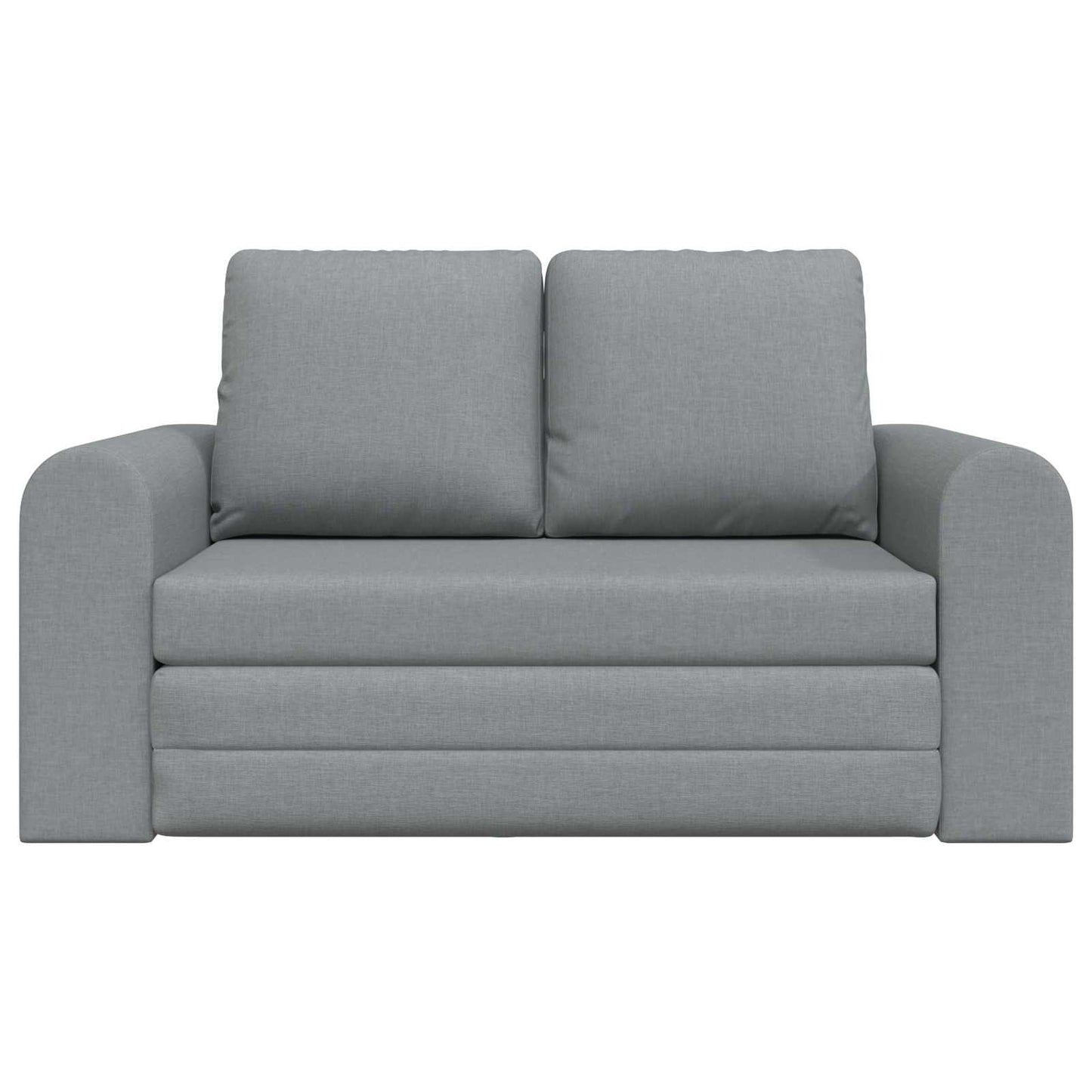 Folding Sofa Bed Light Grey 148 x 71 x 83 cm Fabric