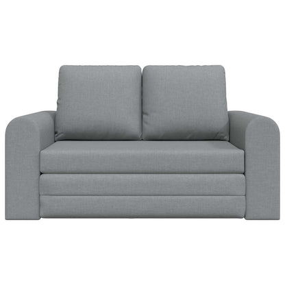 Folding Sofa Bed Light Grey 148 x 71 x 83 cm Fabric