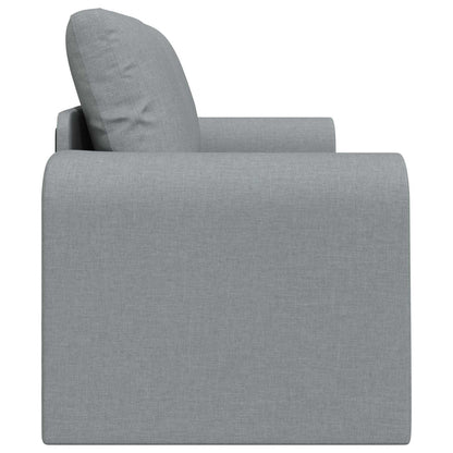Folding Sofa Bed Light Grey 148 x 71 x 83 cm Fabric