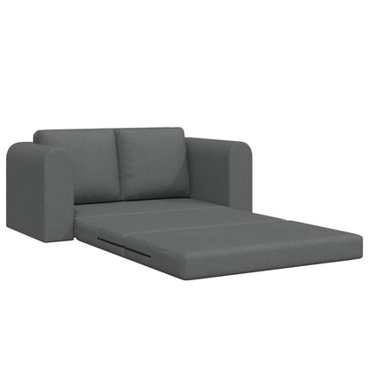 Folding Sofa Bed Dark Grey 148 x 71 x 83 cm Fabric