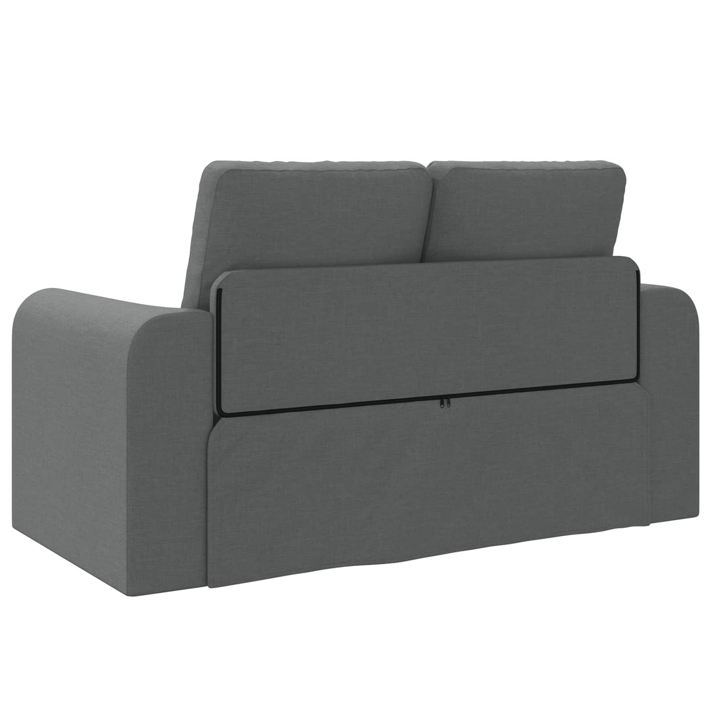 Folding Sofa Bed Dark Grey 148 x 71 x 83 cm Fabric