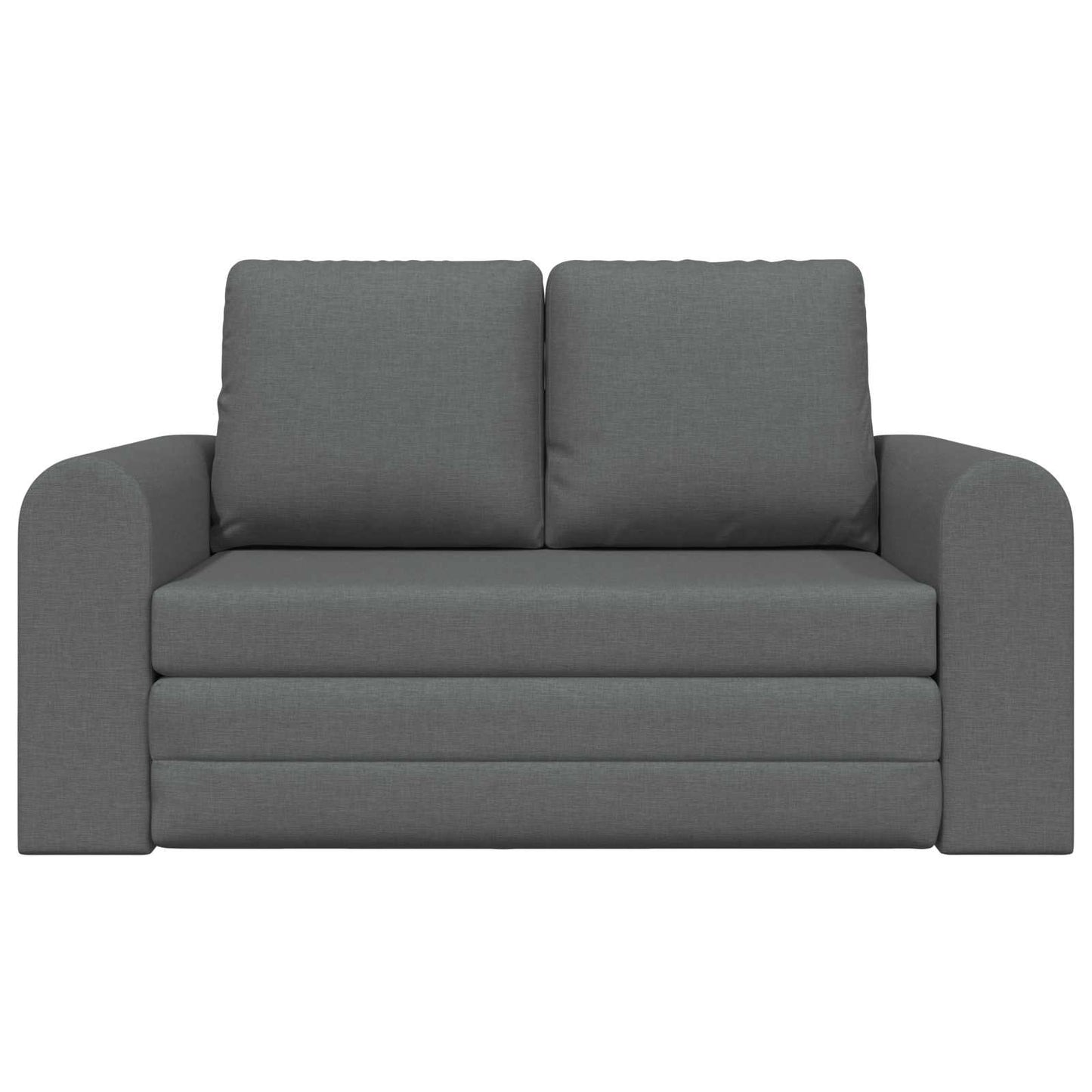 Folding Sofa Bed Dark Grey 148 x 71 x 83 cm Fabric