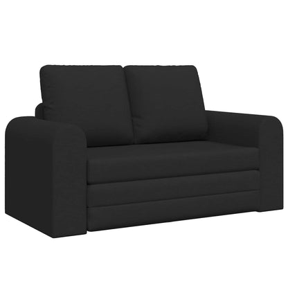 Folding Sofa Bed Black 148 x 71 x 83 cm Fabric