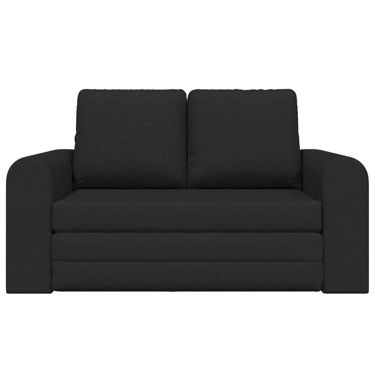 Folding Sofa Bed Black 148 x 71 x 83 cm Fabric