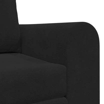 Folding Sofa Bed Black 148 x 71 x 83 cm Velvet