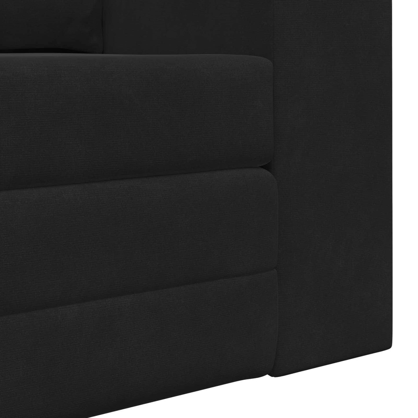 Folding Sofa Bed Black 148 x 71 x 83 cm Velvet