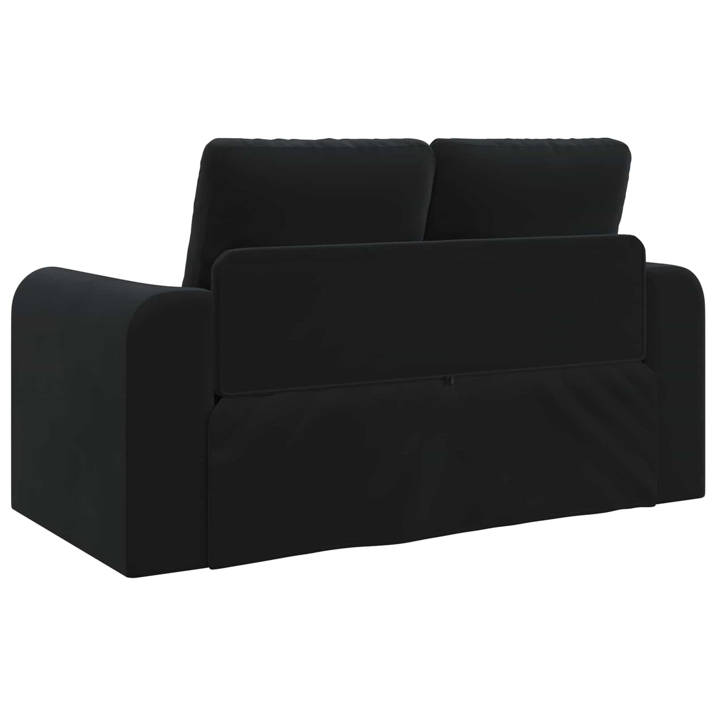 Folding Sofa Bed Black 148 x 71 x 83 cm Velvet