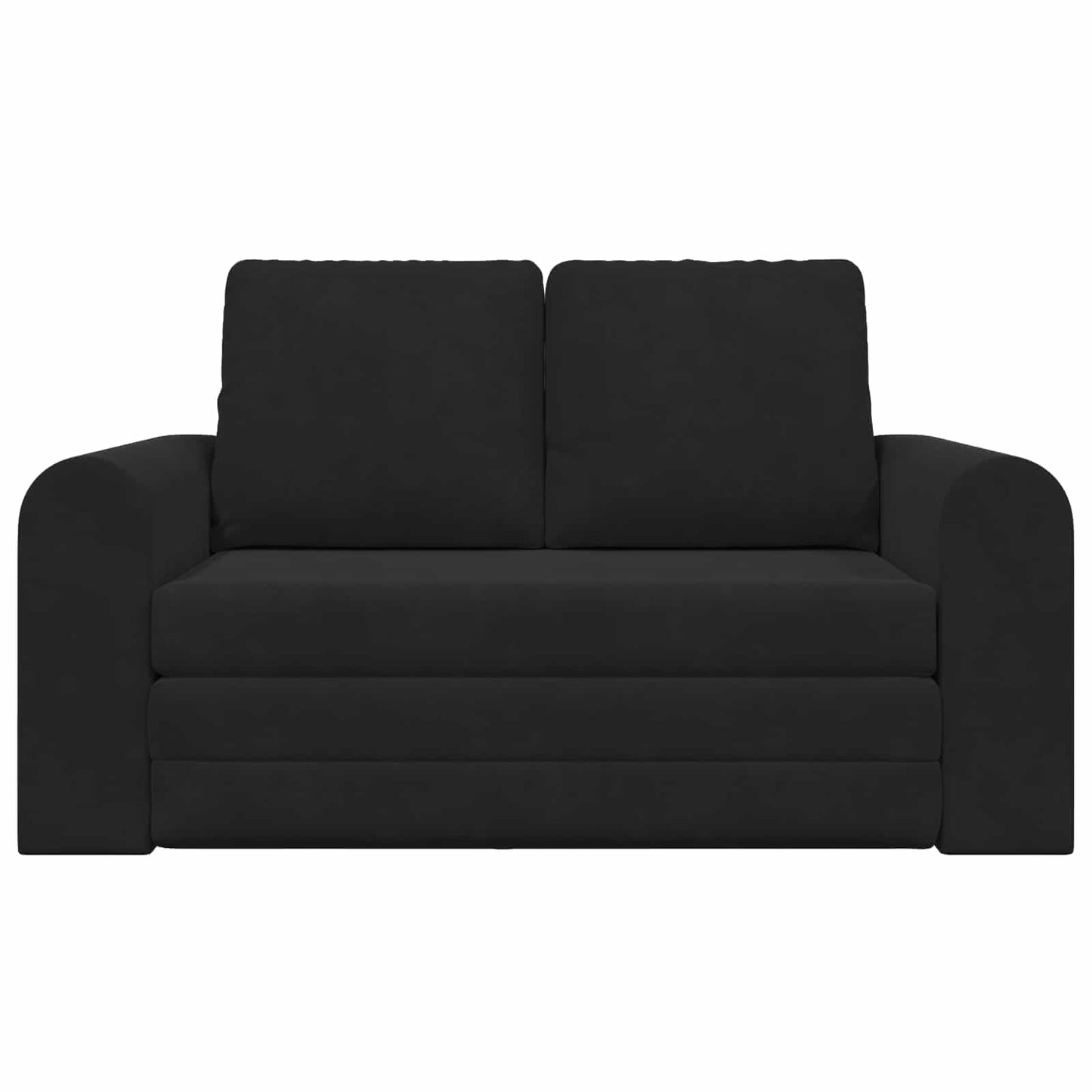 Folding Sofa Bed Black 148 x 71 x 83 cm Velvet