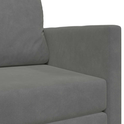 Folding Sofa Bed Dark Grey 124 x 71 x 78 cm Velvet