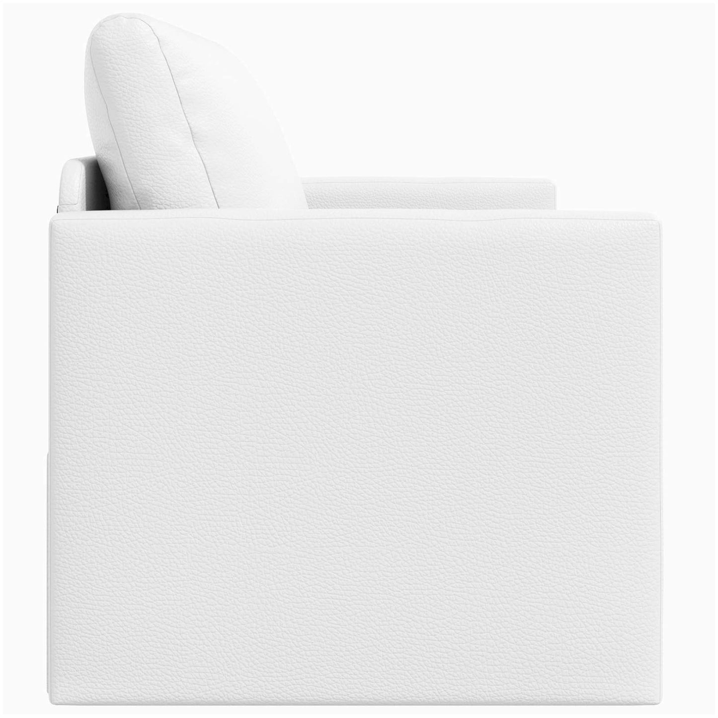 Folding Sofa Bed White 124 x 71 x 78 cm Faux Leather