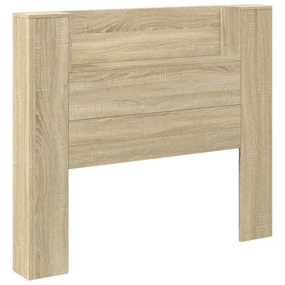 Headboard Cabinet with LED Sonoma 120 x 16.5 x 103.5 cm