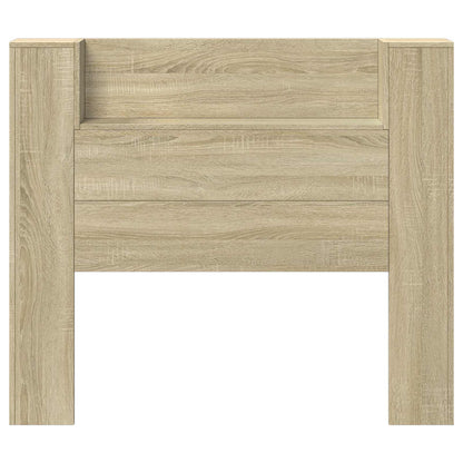 Headboard Cabinet with LED Sonoma 120 x 16.5 x 103.5 cm