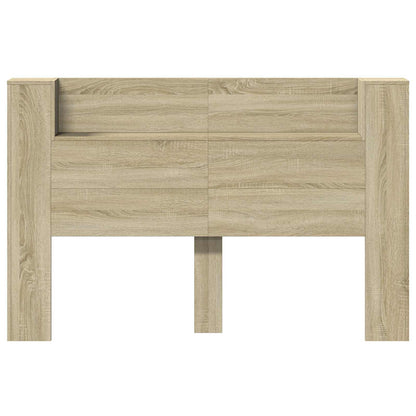 Headboard Cabinet with LED Sonoma 160 x 16.5 x 103.5 cm