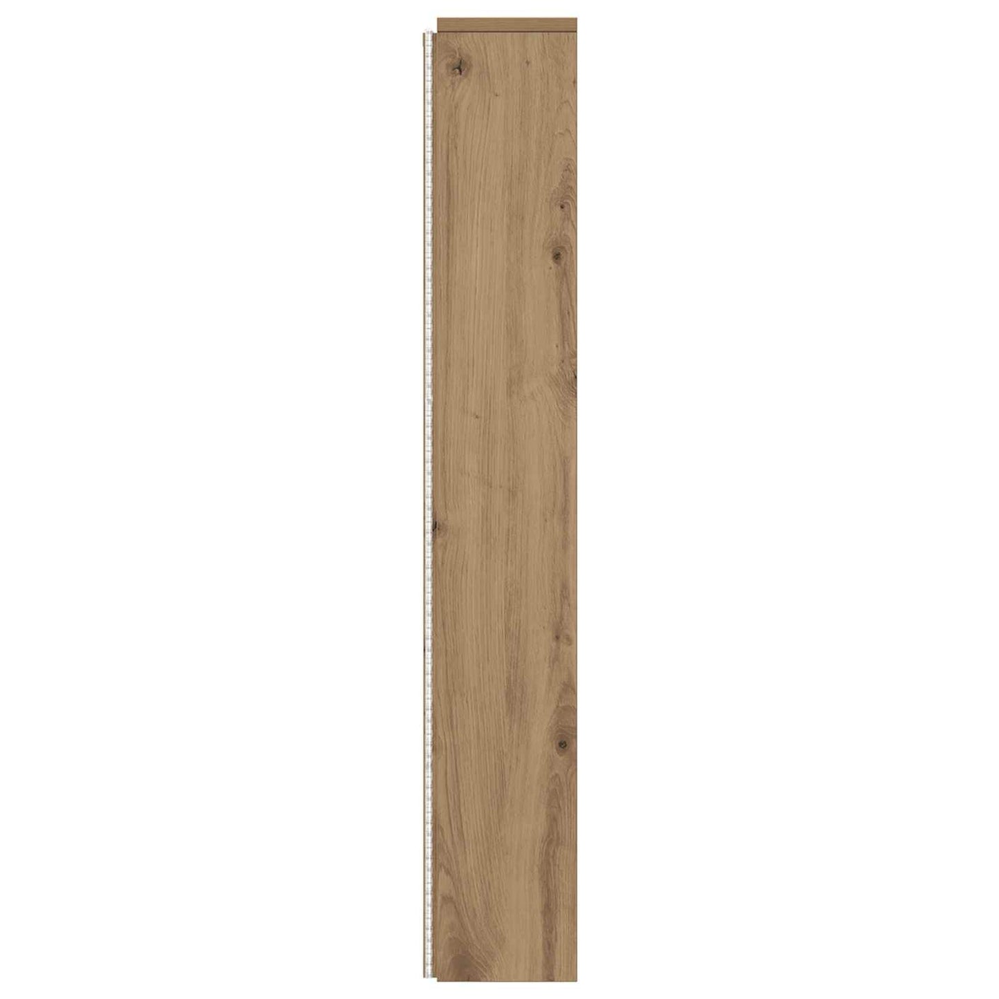 Headboard Cabinet with LED Artisan Oak Engineered Wood