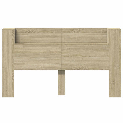 Headboard Cabinet with LED Sonoma 180 x 16.5 x 103.5 cm
