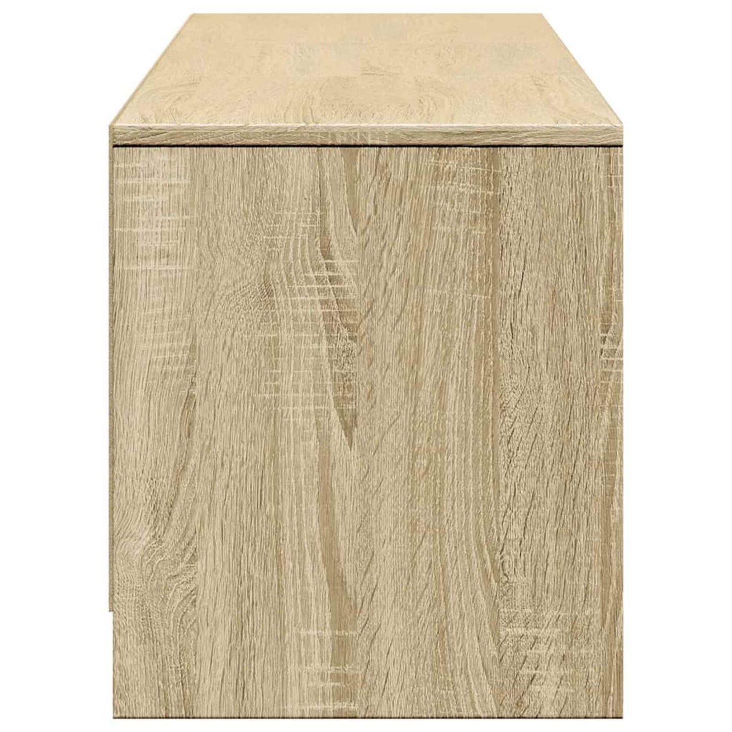 TV Cabinet with LED Sonoma 165 x 34 x 40 cm Engineered Wood