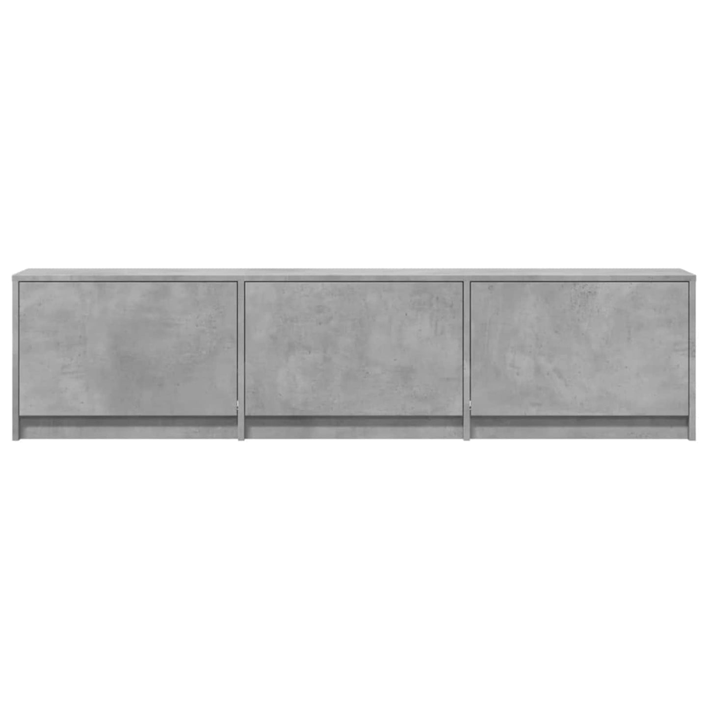 TV Cabinet with LED Concrete 165 x 34 x 40 cm Engineered Wood