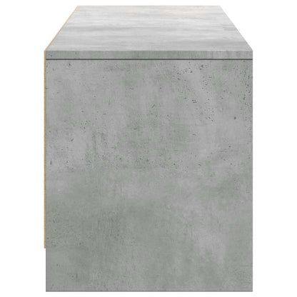 TV Cabinet with LED Concrete 165 x 34 x 40 cm Engineered Wood