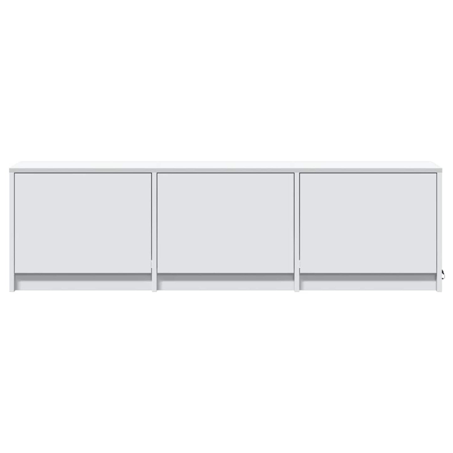 TV Cabinet with LED White 140 x 34 x 40 cm Engineered Wood