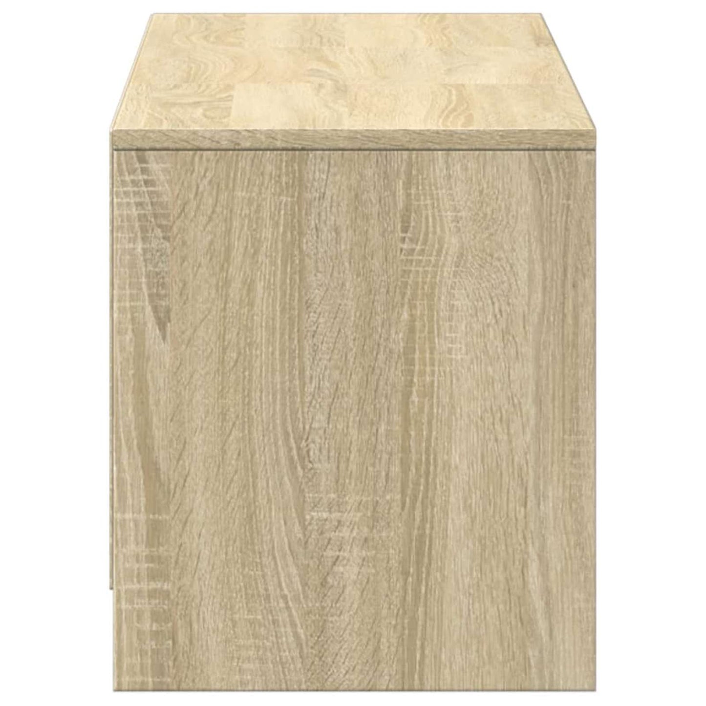 TV Cabinet with LED Sonoma 140 x 34 x 40 cm Engineered Wood