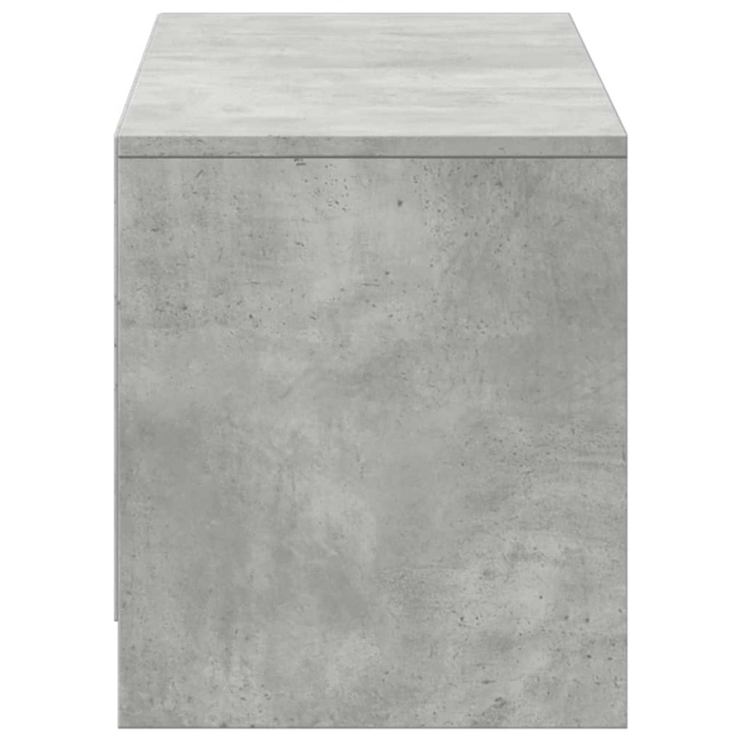 TV Cabinet with LED Concrete 140 x 34 x 40 cm Engineered Wood