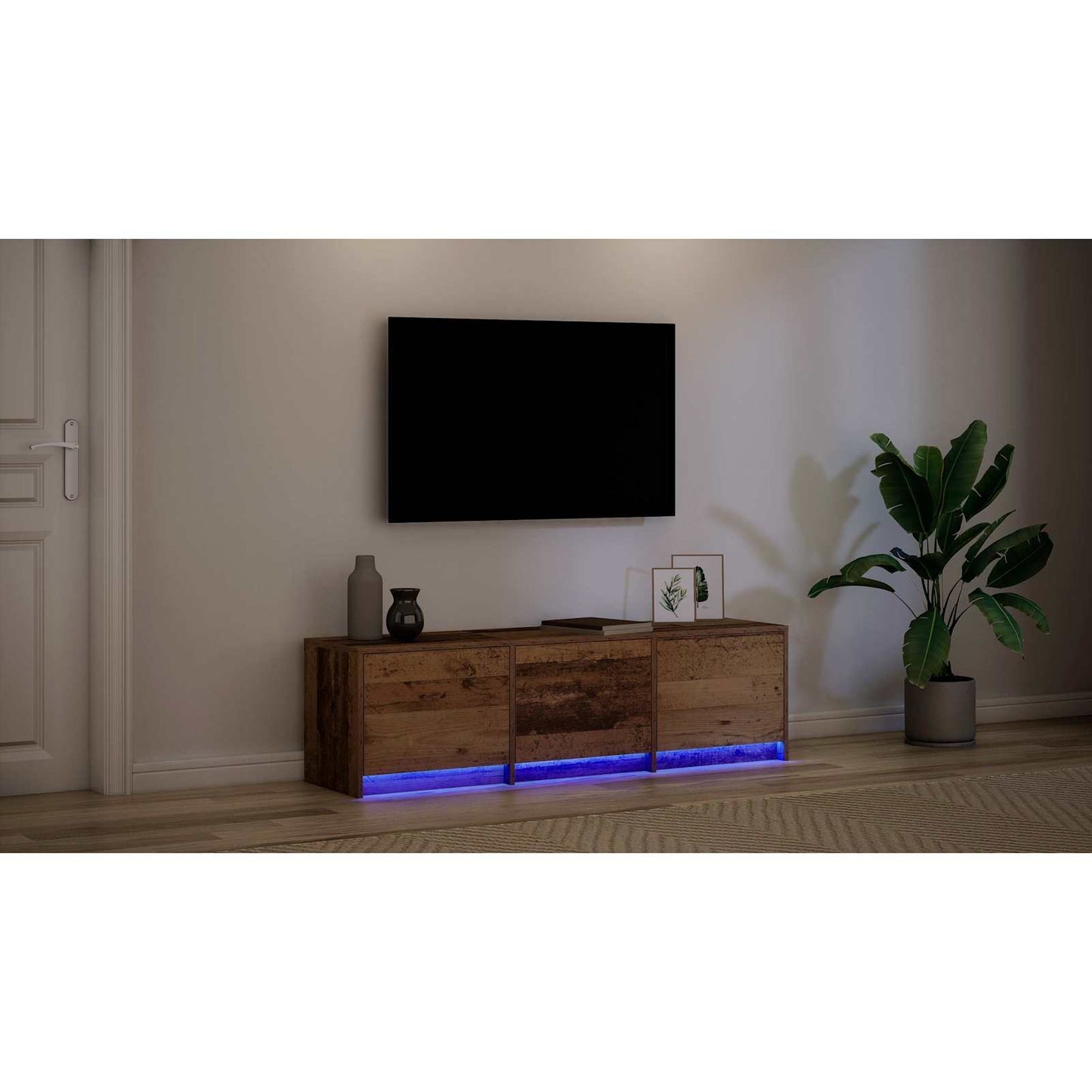 TV Cabinet 140 x 34 x 40 cm Old Wood Engineered Wood