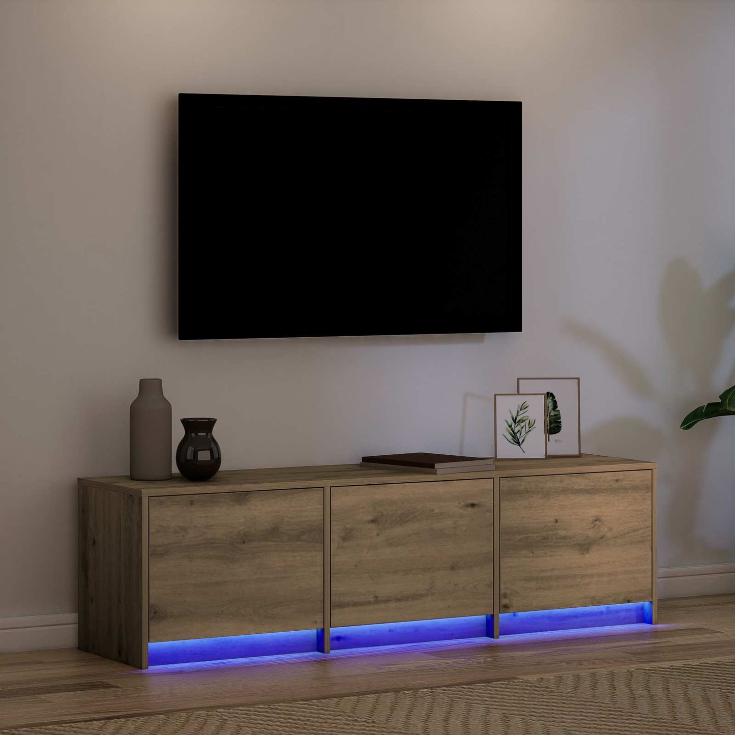 TV Cabinet Artisan Oak 140 x 34 x 40 cm Engineered Wood