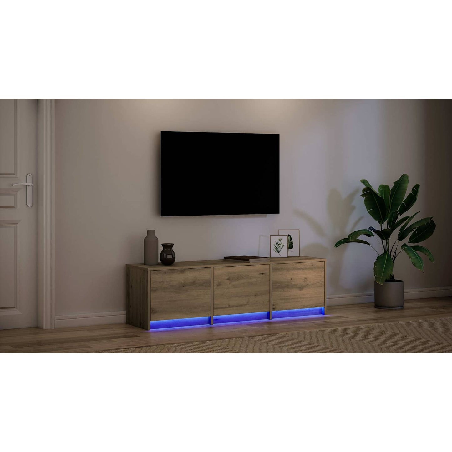 TV Cabinet Artisan Oak 140 x 34 x 40 cm Engineered Wood