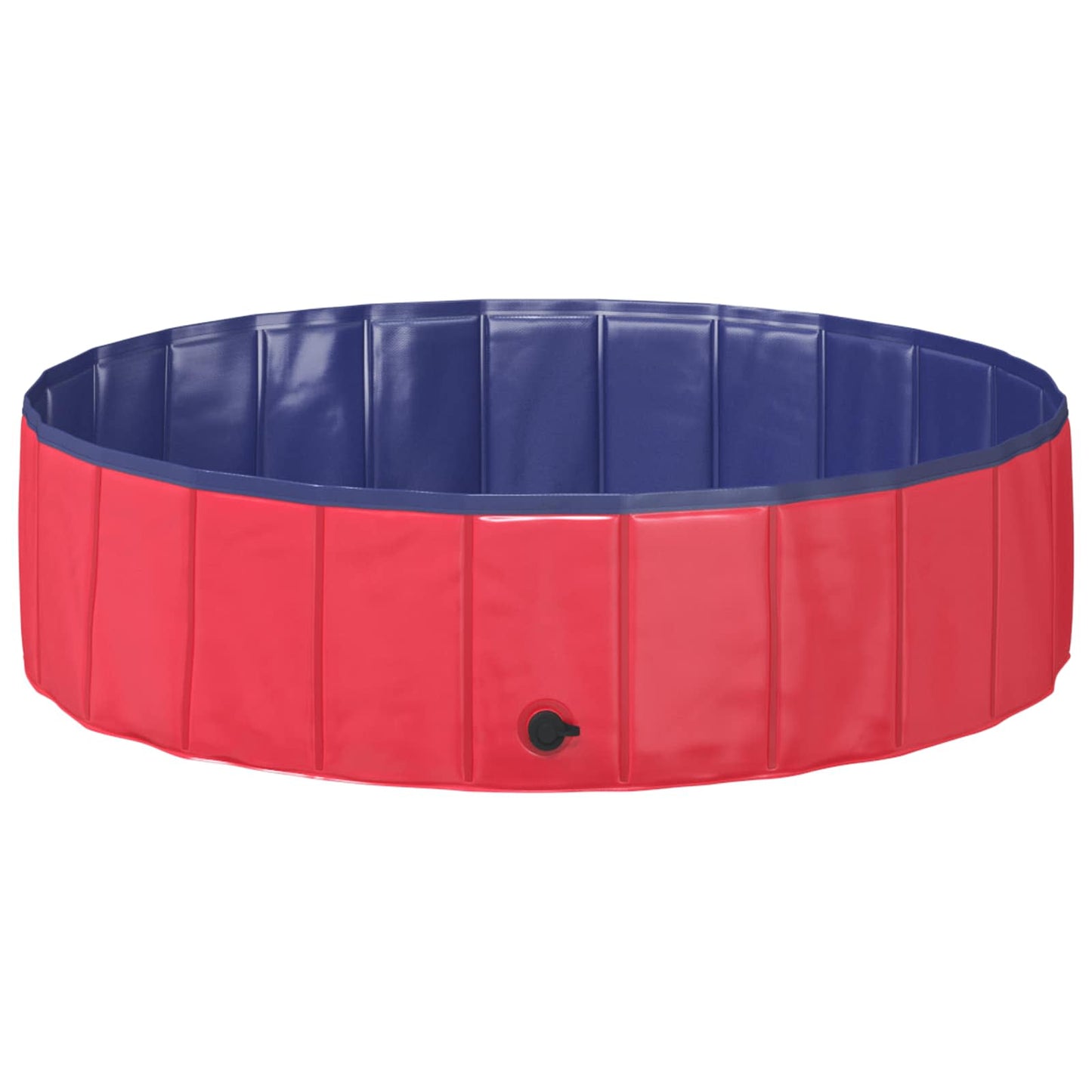 Children Swimming Pool Folding Red and Blue Ø 120 x 30 cm