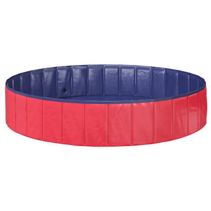 Children Swimming Pool Folding Red and Blue Ø 160 x 30 cm