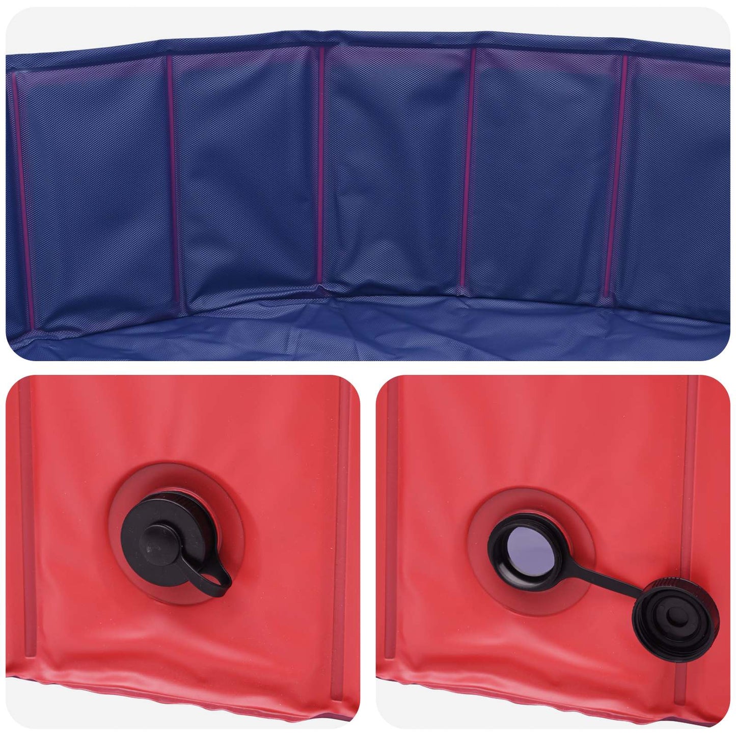 Children Swimming Pool Folding Red Ø200 x 30 cm