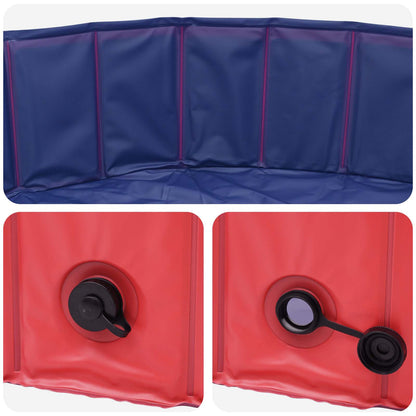 Children Swimming Pool Folding Red Ø200 x 30 cm